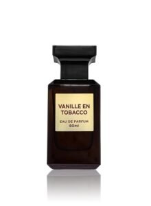 Vanille En Tobacco Perfume / Eau De Parfum de Fragrance World (inspirado en Tomford Tobacco Vanilla) es una hermosa mezcla de una pipa de tabaco bien hecha y un delicioso pastel de vainilla.